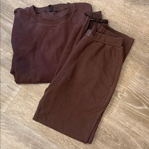 Brown Women's Waffle Comfrt Set size medium